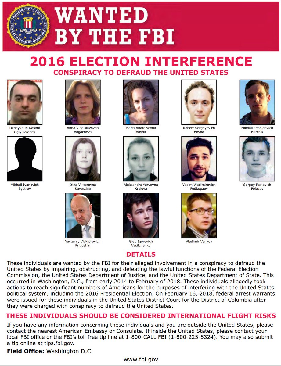 WantedFor2016ElectionInterference