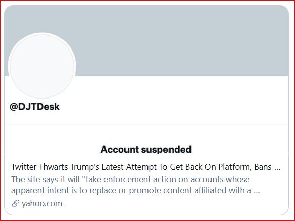 TweetOfDJTdesk Banned