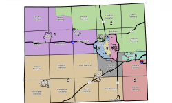 Washtenaw County Board of Commissioners Apportionment Final2022-2032WashtenawApportionmentMap.png